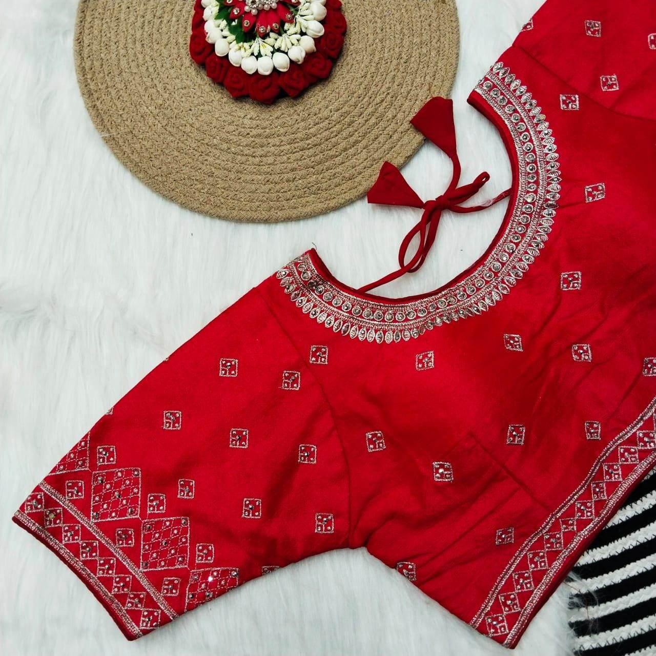 Silk blouses : Silver jari